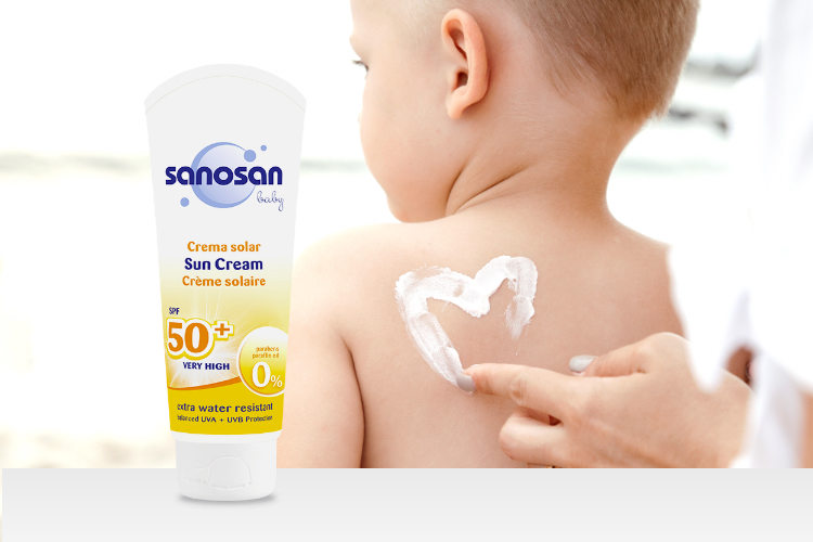 sanosan baby Sun Cream and baby